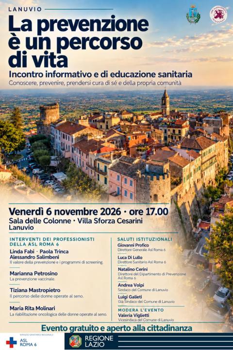 Locandina Giornata della Prevenzione-6 Novembre 2026