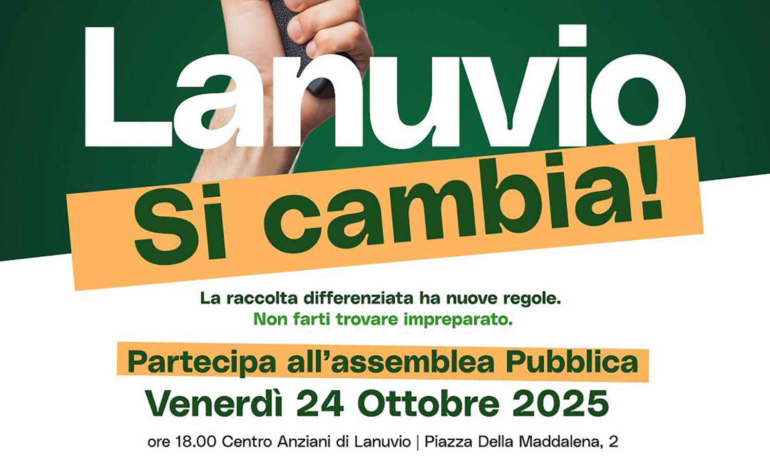 Locandina Lanuvio Si cambia secondo incontro