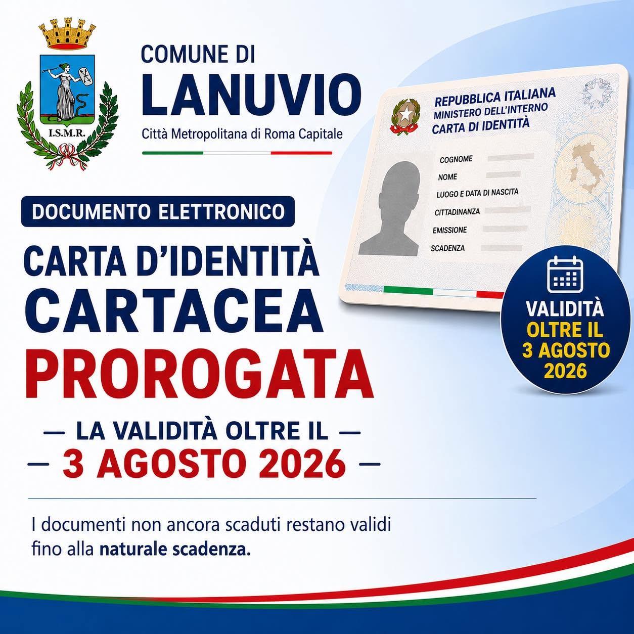 Proroga Carta d'Identità